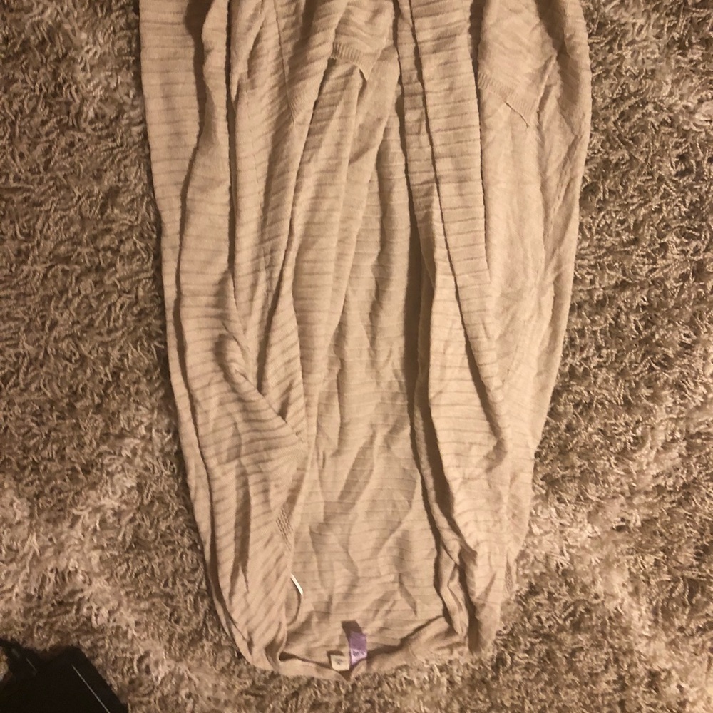 Francesca’s tan boyfriend sweater